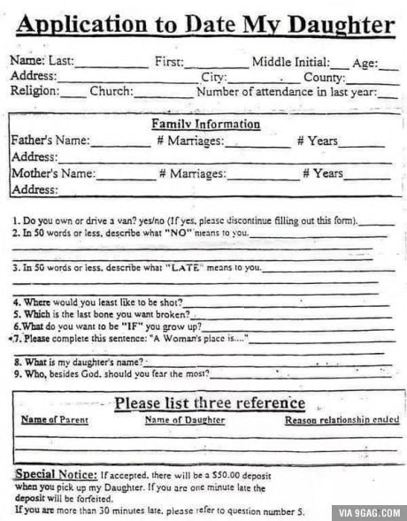 Application to Date My Daughter Family Information, Dating My Daughter, Dating Rules, Date Me, Dating After Divorce, Dating Memes, Dating Humor, Dating Quotes, Dating Advice