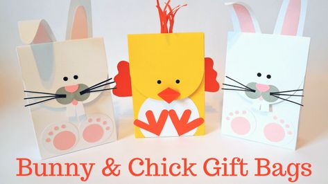 Easter Bunny & Chick Gift Bags – Mixed Up Craft Easter Treat Box, Up Craft, Easter Gift Bags, Easter Bunny Gifts, Big Bunny, Easter Projects, Bunny Gifts, Pink Cards, Craft Classes