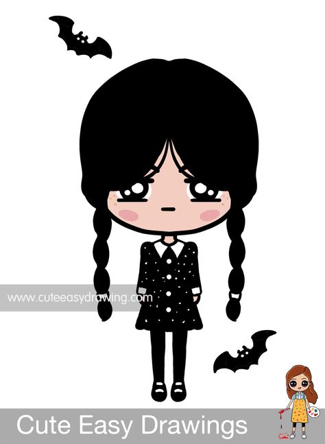 Wednesday Addams Cartoon, Wednesday Addams Drawing, Wednesday Addams Digital Art, Wednesday Easy Drawing. Wednesday Cute Drawing, Wednesday Doodle Art, Wednesday Addams Desenho, Wednesday Cartoon Drawing, Adams Family Drawing Easy, Easy Wednesday Drawing, Wednesday Addams Cartoon Drawing, Wednesday Adams Drawings, How To Draw Wednesday