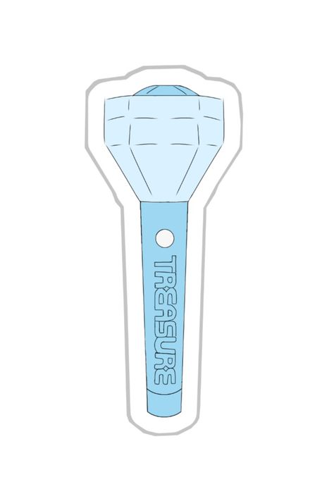 Seventeen Lightstick Drawing, Teulight Treasure, Treasure Lightstick, Kpop Collage, Stickers Kpop, Kpop Lightstick, Stick Drawings, Pop Stickers, Stick Art