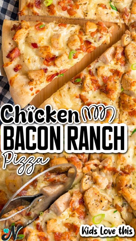 Indulge in the ultimate flavor combo with our Chicken Bacon Ranch Pizza! This easy-to-make recipe features a crispy crust topped with savory chicken, crispy bacon, and creamy ranch dressing. Perfect for family dinners, game nights, or any occasion. Chicken Bacon Ranch Pizza Recipe, Bacon Ranch Pizza, Ranch Pizza, Chicken Bacon Ranch Pizza, Creamy Ranch Dressing, Chicken Crispy, Creamy Ranch, Cast Iron Recipes, Homemade Pizza Dough