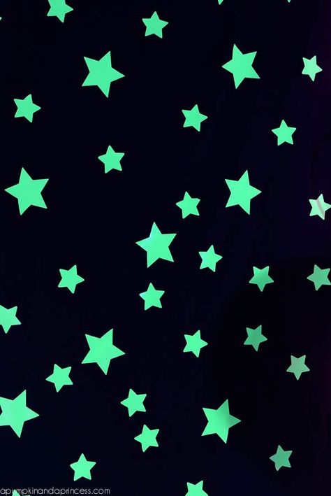 glow-in-the-dark vinyl and a star craft punch to create a starry background. The stars were placed on black tablecloths that I found on Amazon. Phone Wallpaper Dark, Nursery Room Colors, Birthday Background Wallpaper, Dark Nursery, Glow In Dark Party, Glow Stick Party, Glow In The Dark Party, Glow Birthday Party, Neon Birthday