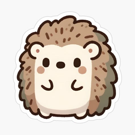 Get my art printed on awesome products. Support me at Redbubble #RBandME: https://www.redbubble.com/i/sticker/Blissful-Hedgehog-Cartoon-Illustration-by-UmbrellaStudio1/155062398.EJUG5?asc=u Cute Cartoon Hedgehog, Hedgehog Cartoon Drawing, Cute Hedgehog Illustration, Cute Sticker Ideas To Draw, Cute Hedgehog Drawing, Hedgehog Kawaii, Cute Animal Kawaii, Kawaii Hedgehog, Hedgehog Cartoon