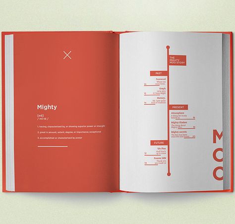 Mighty Moo - Milkbar Book | Publication, Layout and Print Design Contents Page Design, Design De Configuration, Contents Layout, Book And Magazine Design, Buch Design, Page Layout Design, Proposal Design, Timeline Design, Booklet Design