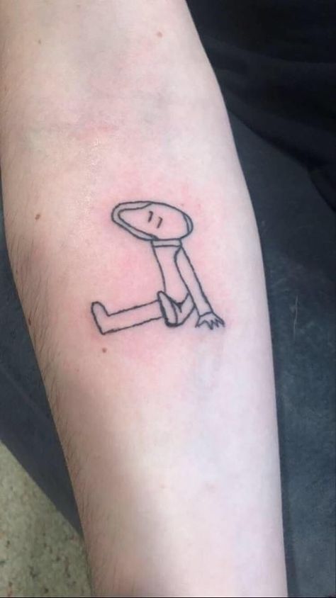 Carseatheadrest Tattoo, Carseat Headrest Tattoo, Car Seat Headrest Art, Car Seat Headrest Tattoo, Carseat Headrest, Funky Tattoos, Dog Motif, Car Seat Headrest, Stick And Poke