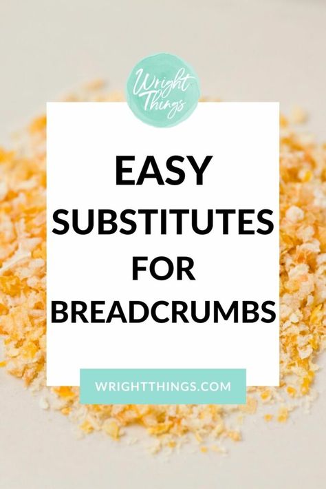 Substitute For Panko Bread Crumbs, Gluten Free Bread Crumbs Substitute, Bread Crumb Substitute, Keto Bread Crumbs Substitute, Panko Substitute, Breadcrumbs How To Make, Breadcrumb Alternative, Breadcrumb Substitute, Gluten Free Breadcrumbs