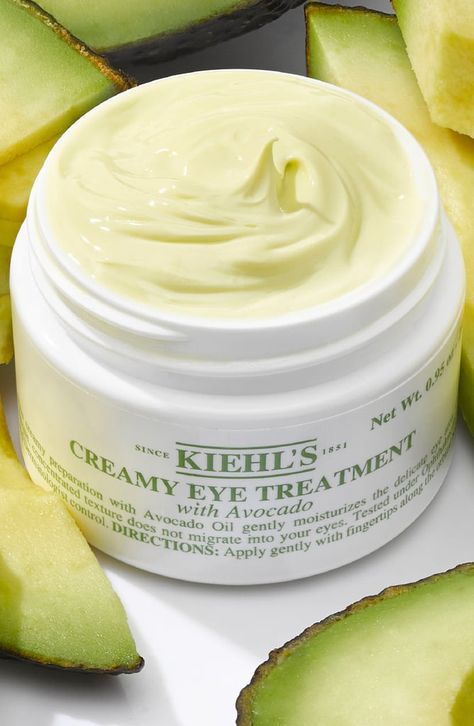 Kiehls Eye Cream, Avocado Eye Cream, Avocado Skincare, Hydrating Eye Cream, Brightening Eye Cream, Beta Carotene, Avocado Oil, Eye Care, Eye Cream