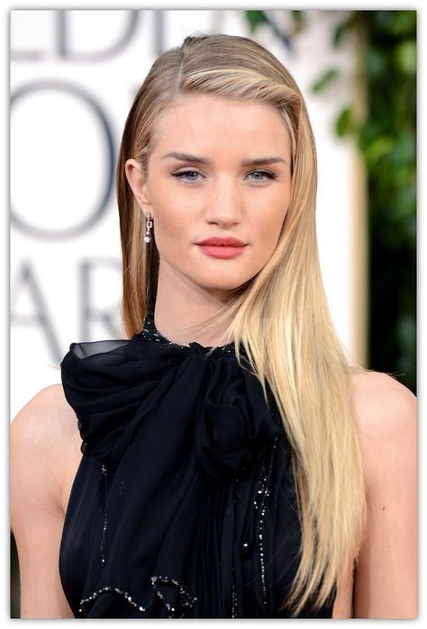 Art Symphony: Deep side parted hair Rosie Huntington Whiteley Hair, Golden Globes Hair, Side Part Hairstyles, Hair Color Formulas, Peinados Fáciles Para Cabello Corto, Huntington Whiteley, Chic Hairstyles, Penteado Cabelo Curto, Long Blonde