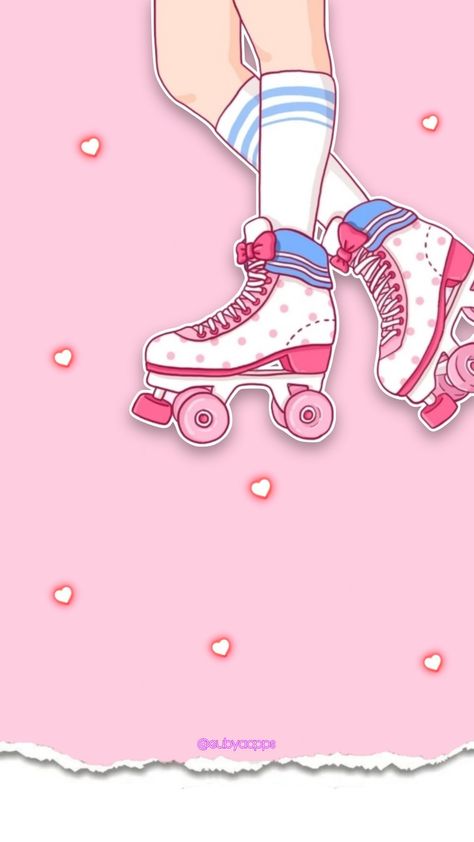 roller skating🩷�👊🏽🛼🛹 Rosa Wallpaper, Roller Skating, Skating, Patina, Pink