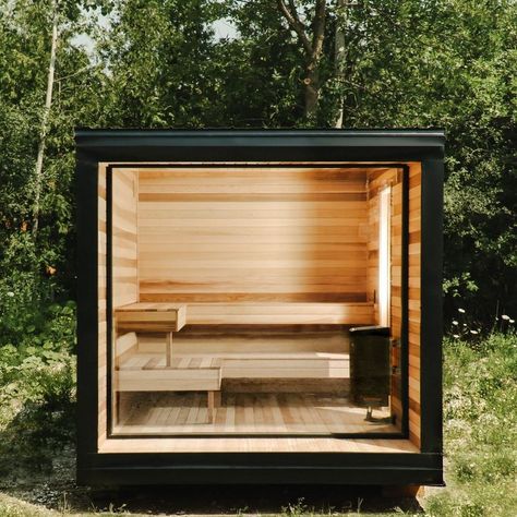 The Best Outdoor Saunas for Backyard Relaxation in 2022 Prefabricated Cabins, Modern Saunas, Diy Sauna, Sauna Kits, Sauna Kit, Sauna Diy, Sauna House, Dry Sauna, Relaxing Backyard