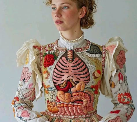 Textile Art Clothing, Diy Dress Costume, Men In Dresses Fashion, Men In Dresses Aesthetic, Momento Mori Art, David Szauder, Embroidering Clothes, Sleep Fashion, Costume Crochet