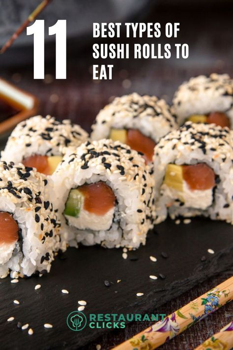 In this culinary journey, we set out to investigate the most well-liked sushi rolls, which are said to elevate your palate to new levels of delight. This guide serves as your entryway to the iconic and delicious rolls that have swept the sushi scene, whether you’re a seasoned sushi enthusiast or someone new to the world of raw fish and rice. The world of sushi is as diverse as it comes, ranging from traditional California rolls to avant-garde creations. Sushi Presentation Ideas, Sushi Combinations, Sushi Filling Ideas, Sushi Roll Menu, Sushi Names, Best Sushi Rolls, Types Of Sushi Rolls, Fish And Rice, Sushi Guide