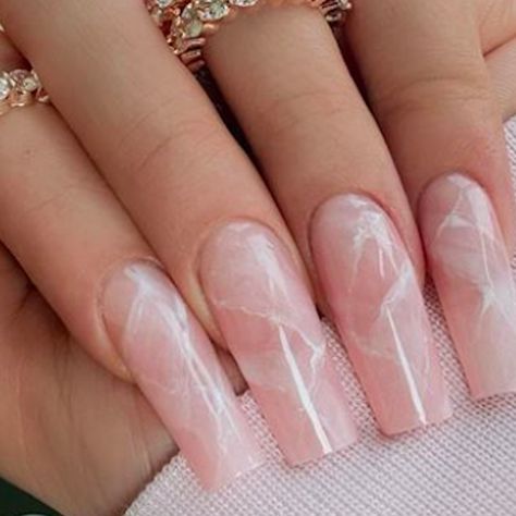 Pink Quartz Nails, Rose Quartz Nails, Quartz Nails, Opal Nails, Pink Manicure, Quartz Nail, Rose Nails, Pink Acrylic Nails, Crystal Nails