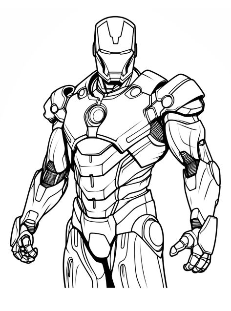 Iron Man - Lol Coloring Pages Iron Man Colouring Pages, Colouring Pages Marvel, Avengers Line Art, Ironman Coloring Pages, Iron Man Outline, Iron Man Dibujo, Super Hero Drawing, Iron Man Coloring Pages, Superheroes Drawing