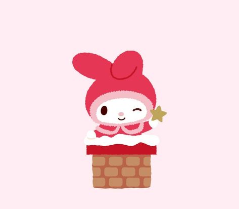 My Melody by metathesaurus My Melody Christmas, Melody Christmas, My Melody, Christmas, Pink