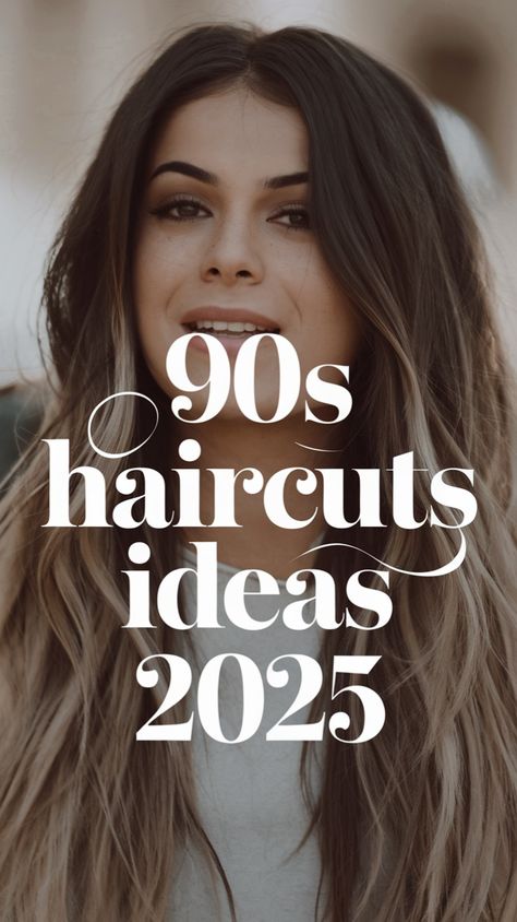 Long hair is gorgeous, but adding layers can take your style to a whole new level! These 90s haircuts ideas focus on layered looks that give your hair movement, volume, and texture. If you want a vintage-inspired hairstyle with a modern twist, these haircuts are perfect for 2025. Try face-framing layers, feathered ends, or voluminous waves for the ultimate retro chic vibe 90s Voluminous Haircut, 90s Haircut Long Layers, 90s Face Framing Layers, Layered Haircut For Long Hair, Voluminous Haircut, The 90s Aesthetic, Haircut For Long Hair, 90s Haircuts, Hair Movement