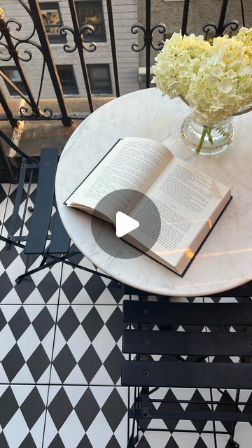 Emily Sermons on Instagram: "What can I say…I’m a girl who loves a checkered balcony 🤷🏻‍♀️

We’ve had scaffolding up for THREE YEARS on our nyc balcony, so once it finally came down, I was chomping at the bit to give this itty bitty space a glow up. I originally thought I wouldn’t go for checkered floors since we did that in our Charleston apartment and I wanted to try something different but when I found these porcelain deck tiles from @ikea, how could I resist?!

This project took me like 30 minutes (and would have been shorter if I didn’t originally install the base upside down lol) and yet it’s such a big impact! 

Next up: I’m going to cut some extra tile to fill in the blank space right next to the door. Then it’s time for some cute vintage chairs and getting some greenery into thi Nyc Apartment Balcony, Nyc Balcony, Charleston Apartment, Parisian Decor, Deck Tiles, Fill In The Blank, Apartment Balcony, Blank Space, Nyc Apartment