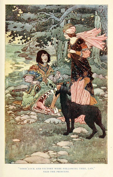 Charles Folkard- British fairy and folk tales -1920 Fairy Books, Edmund Dulac, Illustration Kunst, 동화 삽화, Fairy Tale Illustration, Charles James, Grimm Fairy Tales, Fairytale Illustration, Fairytale Art