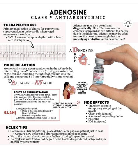 Crash Cart Medications, Emergency Nursing Education, Amiodarone Nursing, Paramedic Mnemonics, Cardiac Nursing Cheat Sheets, Nursing School Studying Cheat Sheets, Nclex Tips, Paramedic School, Nursing School Essential