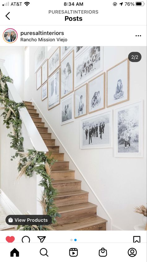 Stairway Gallery, Stairway Gallery Wall, Interior Home Design Ideas, Hallway Gallery, Hallway Gallery Wall, Pure Salt Interiors, Staircase Wall Decor, Pure Salt, Family Photo Wall