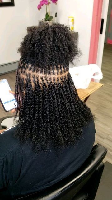 Micro Locks, Twists Hairstyles, Micro Locs, Braiding Styles, African Hair Braiding Styles, Twist Styles, Mini Twists, African Hair, Hair Braiding