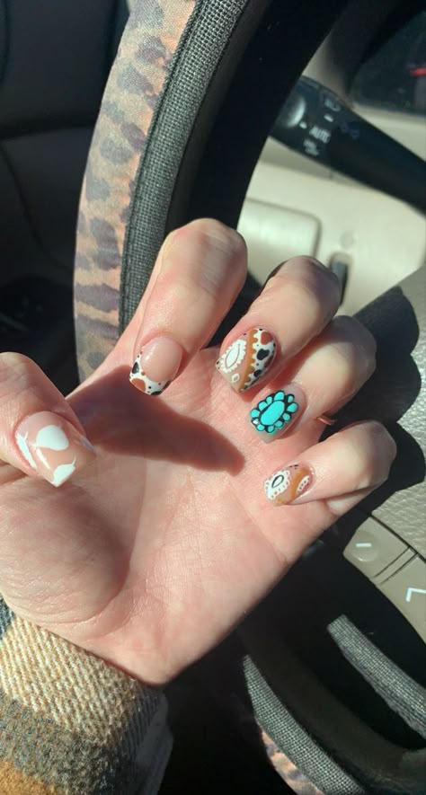 Cowboy Nails, Western Nails, Country Nails, Spring Acrylic Nails, School Nails, Jelly Nails, Simple Acrylic Nails, Vacation Nails, Easter Nails