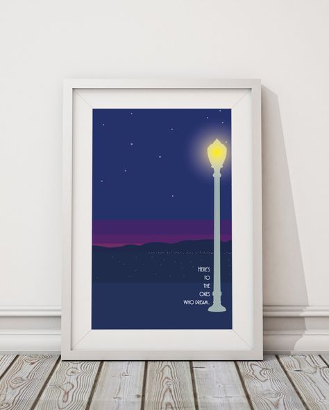 La La Land Art, Here's To The Fools Who Dream, Dreamer Quotes, Light Box Quotes, Damien Chazelle, Lala Land, Original Movie Posters, Tv Decor, Alternative Movie Posters