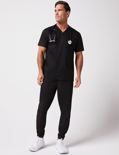 Men's Classic Jogger in Sky Blue - Medical Scrubs by Jaanuu Jaanuu Scrubs, Medical Scrubs Outfit, Black Peacoat, Scrubs Outfit, Branding Session, Medical Outfit, Lab Coats, Medical Uniforms, Nurse Uniform