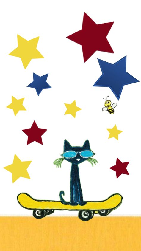 Fun Cartoon Wallpaper, Pete The Cat Watercolor, Pete The Cat Skateboard, Pete The Cat Christmas Wallpaper, Pete The Cat Background, Pete The Cat Wallpaper Iphone, Pete The Cat Wallpaper, Pete The Cat Art, Parking Spot Painting