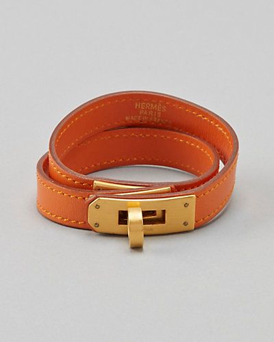 Hermes Orange Leather Kelly Double Tour Bracelet Kelly Double Tour Bracelet, Hermes Leather Bracelet, Hermes Bangle, Women's Equestrian, Hermes Bracelet, Hermes Orange, Equestrian Outfits, Orange Leather, Equestrian Style