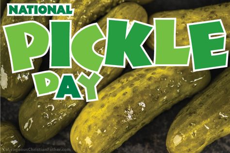 National Pickle Day - day for the beloved pickled cucumber we all or most of all of us love. National Pickle Day Activities, Lime Bread, National Pickle Day, Pickle Day, Spicy Pickle, November Holidays, Pickled Cucumber, Spicy Pickles, November Activities