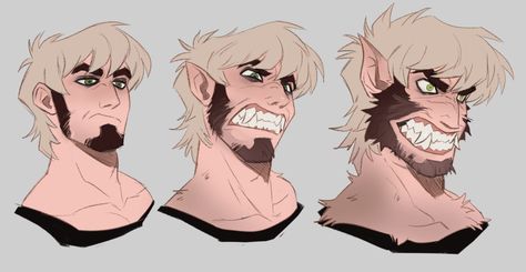 Werewolf Reference Drawing, Werewolf Pose Reference, Werewolf Character Design Male, Werewolf Art Character Design, Werewolf Base, Werewolf Portrait, Werewolf Reference, Monster X Human, Werewolf Oc Male