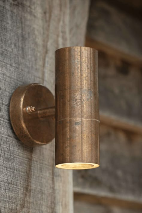 This beautiful outdoor up and down wall light comes in a shiny copper finish which develops an aged patina overtime to weather and blend into the environment Timber Walls, Exterior Wall Light, Down Light, Copper Lighting, Light Copper, Outdoor Wall Lights, Modern Exterior, Exterior Lighting, Copper Finish