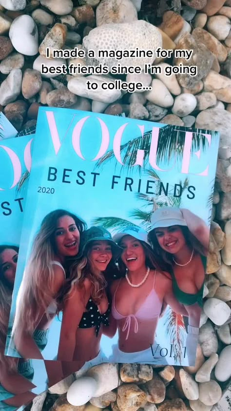 Presents For Best Friends Birthday Ideas, Magazine For Friends, Friends Magazine, Birthday Magazine, Friend Magazine, College Magazine, Hardest Goodbye, Best Friend Bucket List, Diy Best Friend Gifts