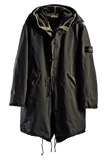 Stone Island SS08 47157549 Parka in microfibre Green Parka, Stone Island, Old Fashioned, Parka, Trench Coat, Stone, Green