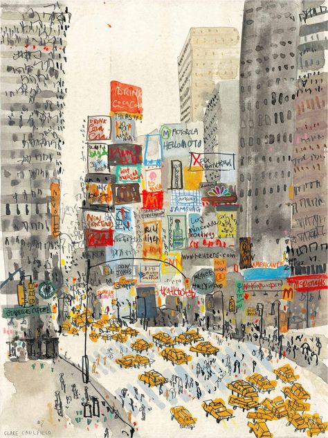 TIMES SQUARE Canvas Box Canvas Print New York Art NYC Taxi | Etsy Singapore Manhattan Painting, Usa Drawing, Nyc Drawing, Drawing City, Nyc Art Print, New York Illustration, Nyc Taxi, Nyc Times Square, Cat Tattoos