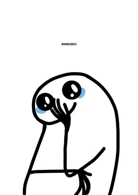 Shy Reaction Pic, Shy Funny, Florkofcows Icons, Funny Stick Figures, ليلو وستيتش, Funny Stickman, Cute Easy Doodles, Reaction Pic, Cute Drawing