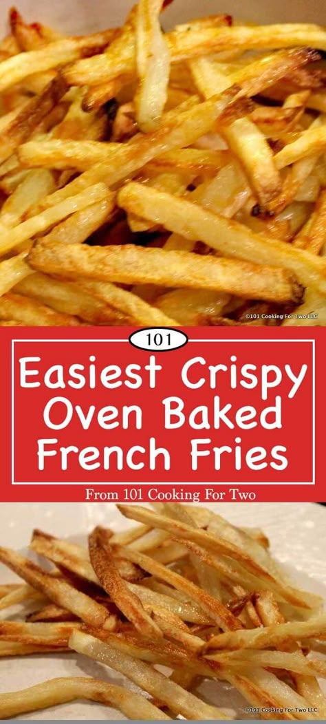 Baking French Fries, Oven French Fries, Oven Baked French Fries, Baked French Fries, Oven Baked Fries, French Fries Recipe, Crispy French Fries, Homemade French Fries, Frozen French Fries