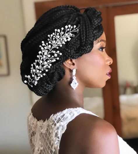 15 Must-Try Box Braids Updo Hairstyles For 2024 African Bridal Hairstyles Natural Hair Brides, Wedding Box Braids, Box Braids Updo Hairstyles, Styling Box Braids, Braids Updo Hairstyles, Braided Updo Hairstyles, Box Braids Updo, Over 40 Hairstyles, Braids Updo