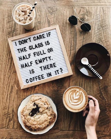 Okay, y’all had a LOT of thoughts about #oatmilk a few weeks ago. Let’s settle this once and for all… almond milk or oat milk? ☕️ (via… Breakfast Quotes, Blessed Weekend, Letterboard Quotes, Gluten Free Coffee, Cheeky Quotes, Message Board Quotes, Collateral Beauty, Coffee Life, Tee Ideas