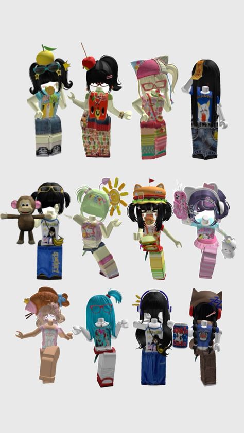 Cute Snacks, Retro Fits, Cool Avatars, Roblox Pictures, Roblox Codes, Roblox Roblox, Really Cute Outfits, Retro Outfits, Types Of Fashion Styles