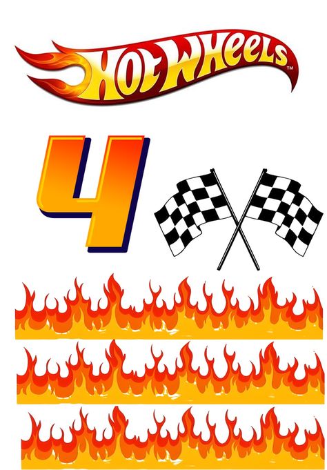 Hotwheels Logo Template, Hot Wheels Sign, Hot Wheels Letters, Hot Wheel Printables, Wheels Cake, Hot Wheels Cake, Wheel Logo, Hot Wheels Birthday, Hot Wheels Party