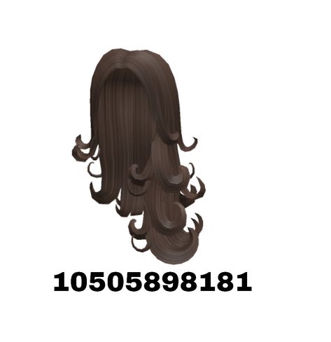 Curly Y2K Popular Material Girl Layered Popstar Hair with bangs wavy straight mid-part flowy curled elegance low bangs adorable trendy cute hair for you! This hair comes in Black Blonde Brown Berry Avenue Codes Hair Brown Bangs, Roblox Brown Curly Hair Codes, Brown Layered Hair, Side Curly Hairstyles, Brown Hair Bangs, Berry Hair, Code Outfit, Bangs Wavy, Roblox Hair