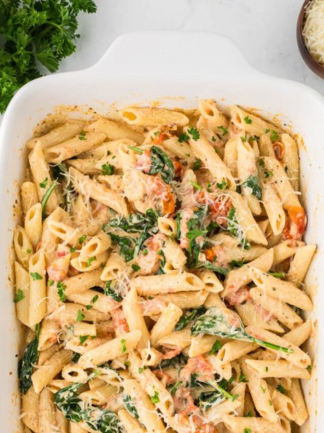 Baked Boursin Pasta - Kitchen Treaty Pasta With Boursin, Baked Boursin Pasta, Boursin Pasta Recipe, Baked Boursin, Garlic Herb Cheese, Boursin Pasta, Main Entree Recipes, Cheesy Pasta Recipes, Easiest Dinner