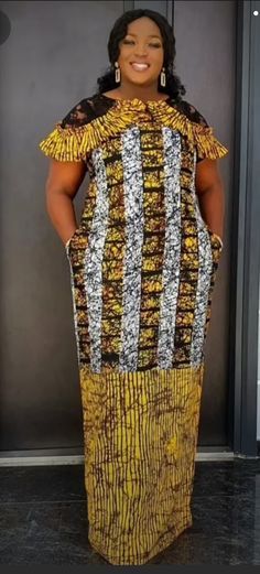 Kampala Kaftan Styles For Women, A Shape Gown Ankara, Simple Ankara Gowns, African Maxi Dress Ankara, Two Piece Long Dress, Boubou Styles For Women, Kaftan Styles, Bubu Gown Styles, Tuck Everlasting