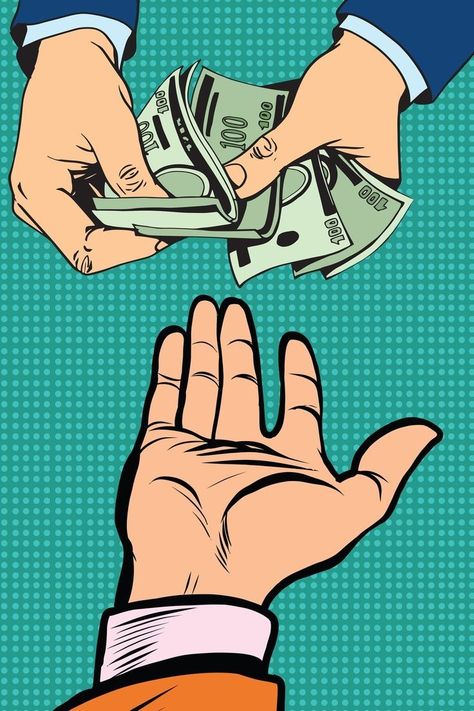 Corruption Poster, Giving Money, Giving Hands, Money Icons, Money Images, Social Projects, Money Pictures, Retro Vector, Pop Art Style