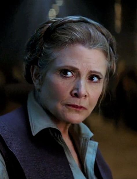 General Leia Organa from Star Wars Episode 7 The Force…                                                                                                                                                                                 More Debbie Reynolds Carrie Fisher, General Leia Organa, Carrie Fisher Princess Leia, Skywalker Family, Carrie Frances Fisher, Movies Characters, Women Celebrities, Han And Leia, Star Wars Princess