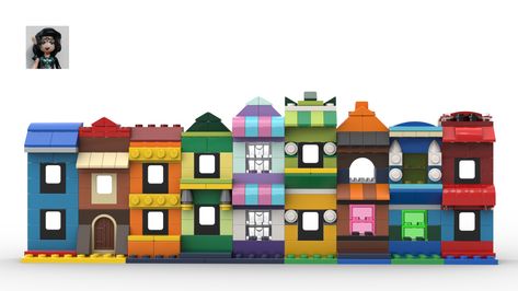 How to build 9 mini houses with Lego classic 10696 ? Following this building instruction, you can make a mini town using only the parts of the Lego classic 10696 Lego Classic 10696 Ideas, 10696 Lego Ideas, Lego Classic 10696, Lego 10696 Ideas, Lego Town Ideas, Lego Classic Ideas, Lego 10698, Lego Camera, Easy Lego Creations