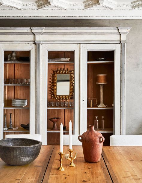 Modern Cottage Homes, Venetian Plaster Walls, Nate Berkus, Venetian Plaster, Zellige Tile, Paint Brands, Small Objects, Love More, China Cabinet