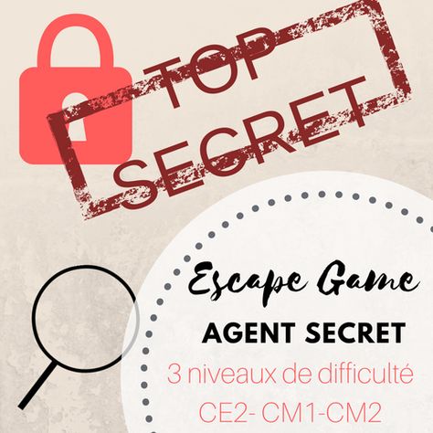 Escape Game "Agent secret" | Maitresse de la forêt Video Game Organization, Room Escape Games, Back To School Highschool, Back To School Organization, Secret Escapes, Diy Back To School, Back To School Bulletin Boards, Escape Room Game, Cycle 3